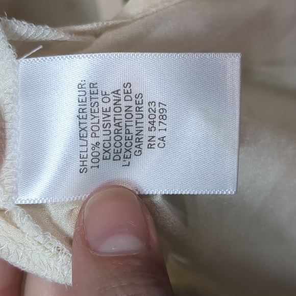 Banana Republic Ivory Embellished Beaded Blouse Tank Top - Picture 4 of 5